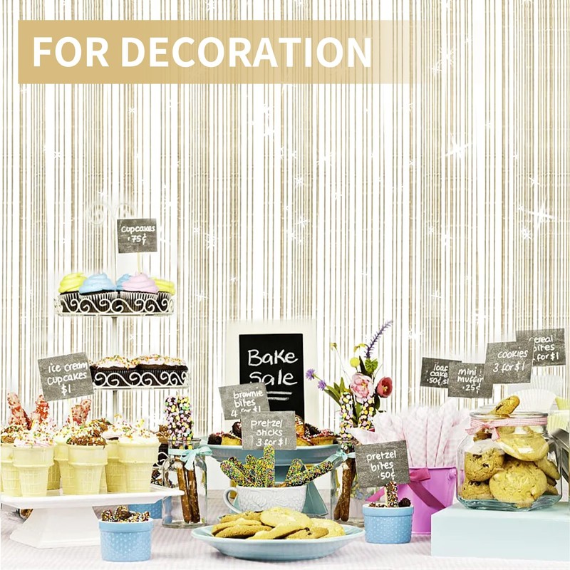 SULIVES String Door Fly Screen Curtain - Elegant Divider Tassel