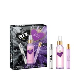 Vera Wang 3-Piece Giftset, Princess & Rock Princess, Hair & Body Mist & Eau de Toilette, 4.0oz, 0.33oz (2)