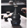 Tosnail 7 Pieces Ceramic Japanese Sake Set with Warmer, Hot