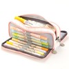 Large Capacity Pencil Case Multi Pocket Double Opening Cute Stationery