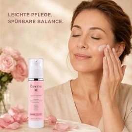 Face Cream 50 ml for Normal & Combination Skin with Rose Complex & Hyaluronic Acid - Anti Wrinkle Moisturising Cream by Rosense, Ecocert Natural Cosmetics Certified, Vegan & Dermatologically Tested