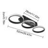 Kaniker Modern LED Ceiling Light, 3-Round Rings Flush Mount Ceiling