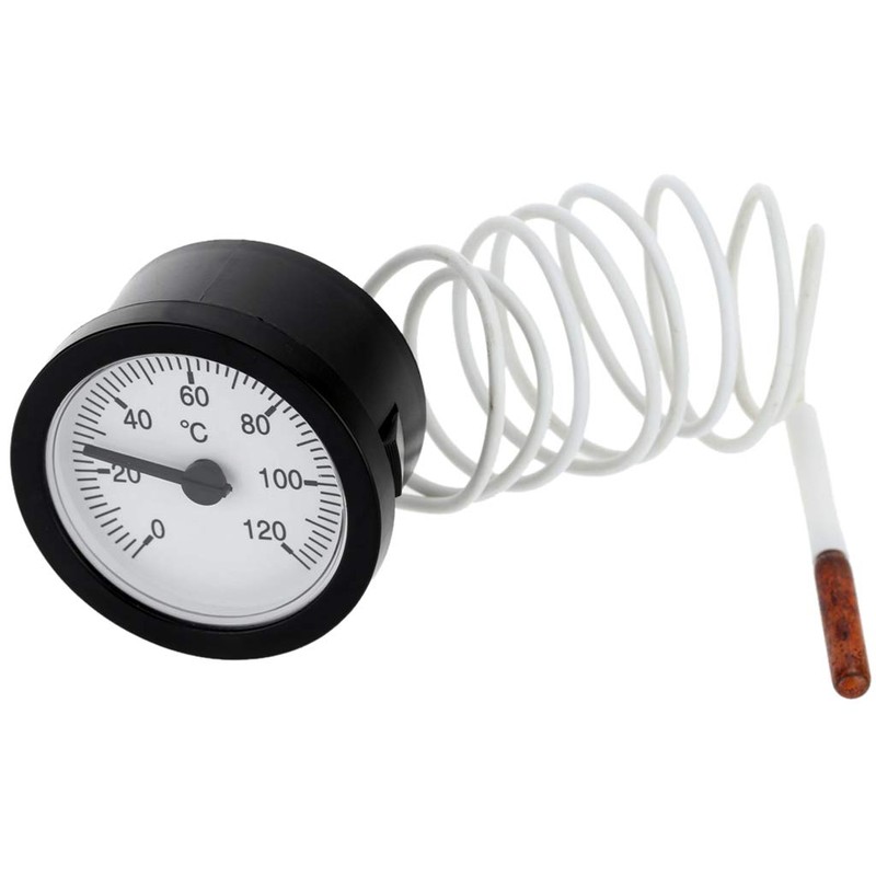 MONOJLY Thermometer Professional Dial Thermometer Capillary Temperature Gauge 0-120℃ water