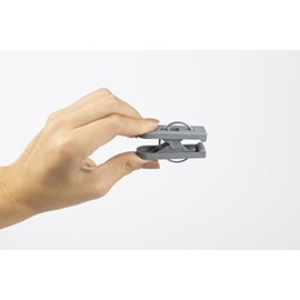 Pinzas para Colgar Ropa/Tendedero | Ganchos Multiusos para Lavandería, Alimentos y Manualidades | Clips de Plástico Reciclado de Máxima Resistencia | Paquete de 36 Piezas Color Plata
