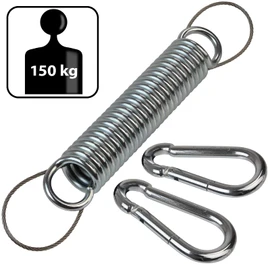 Montafox Swing spring swing chair hammock steel spring for hanging chairs with safety line and two carabiner hooks