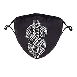 Western F.a.s.h.i.o.n Fashion Cloth Face Mask (Dollar Sign)