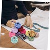 Tofficu Multi-Function Embroidery Thread Kit 12 Rolls Cotton Yarn for