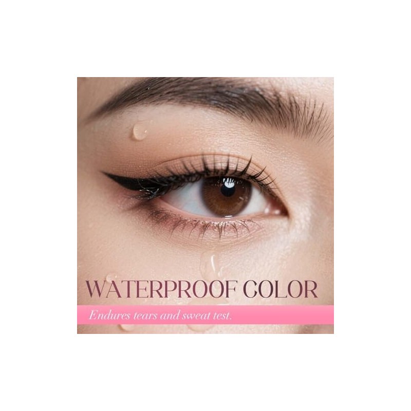 e.l.f. H2O Proof Eyeliner Pen, Felt Tip, Waterproof Liquid Formula,