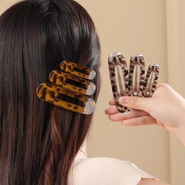 Flat Hair Clips for Women,Ergonomic Curved Hair Claw Clips for Thick Thin Curly Hair,Non Slip Grip Hair Claw Clips for Kids