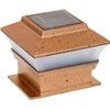 RELIGHTABLE 8 Pack Solar Powered Copper Outdoor Garden Deck Patio