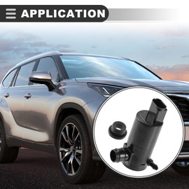 Motoforti Car Windshield Washer Pump, for Toyota Yaris 2005-2011, 85330-0D050, Plastic, Black, 1 Pc