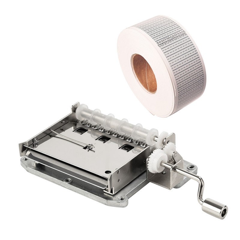 DIY 30-Note Music Box Set Hand-Cranked Programmable Mechanical Music Box