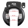 Axa Unisex - Adult Defender Security Frame Lock, Black, One