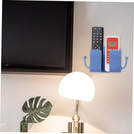 NUOBESTY 3pcs Wall Cell Phone Mount Tv Remote Holder Plastic Wall Mount Tv Bracket Wall Remote Stand