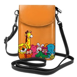 [JMI] Tabeko Animal Smartphone Pouch, Genuine Leather, Shoulder Bag, Thin, Women's, Men's, Mini Pouch, Popular, Wallet, Crossbody Bag, Height 7.5 x Width 4.9 x Thickness 1.6 inches (19 x 12.5 x 4 cm),