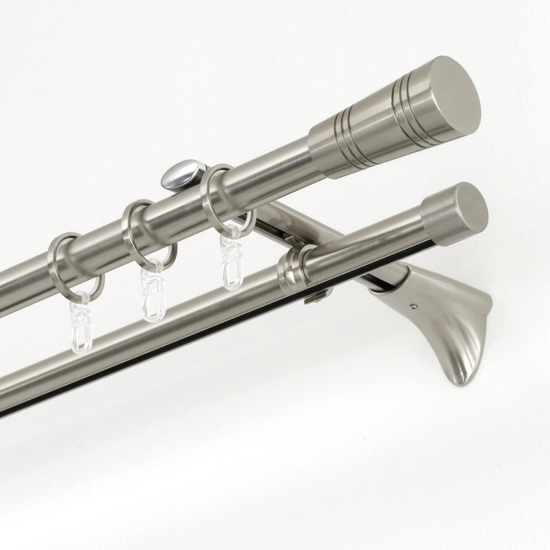 Gardinia Endpin Ø 20 mm, Metal, Stainless Steel, 12 x