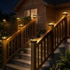 btfarm 4x4 Solar Post Cap Lights, 8 Pack Fence Deck