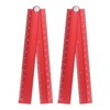 sourcing map 2pcs Folding Straight Ruler 30cm Metric Aluminum Alloy