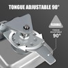 Tutor Auto 2-Pack T-Handle Latches, Truck Bed Tool Box Latch