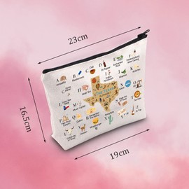 Texas State Gift Texas Makeup Zipper Pouch Texas Travel Gift Moving to Texas Gift (Texas bag)