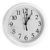 ORFOFE 9-inch Plastic Wall Clock Silent Wall Hanging Decor Clock