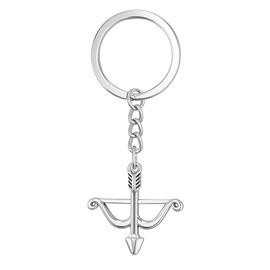 DONWOIE Funny Keychain with Simple Bow and Arrow Charm, Minimalist and Sleek Accessory for Bag Charms,Cute Keychains Gifts for Mom Daughter Friends Teacher Women