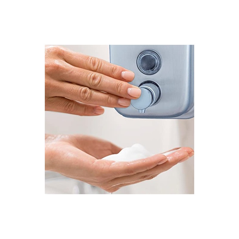 Jofel - Wall Soap Dispenser, Refillable with 0.5L Liquid Soap,