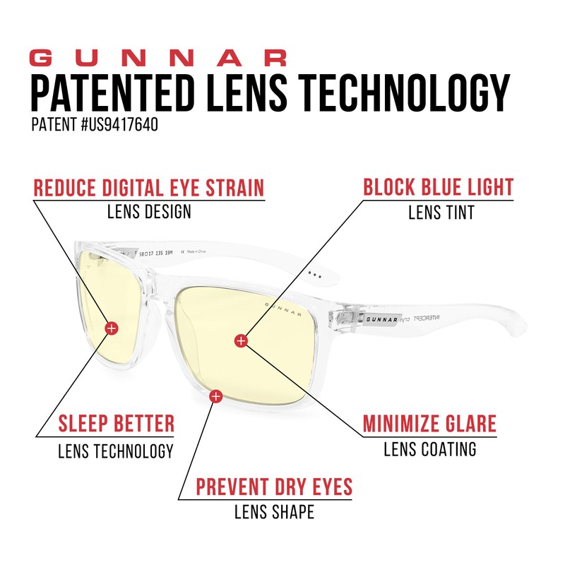Gunnar Gaming and Computer Glasses - Apex, Onyx Navy, Clear