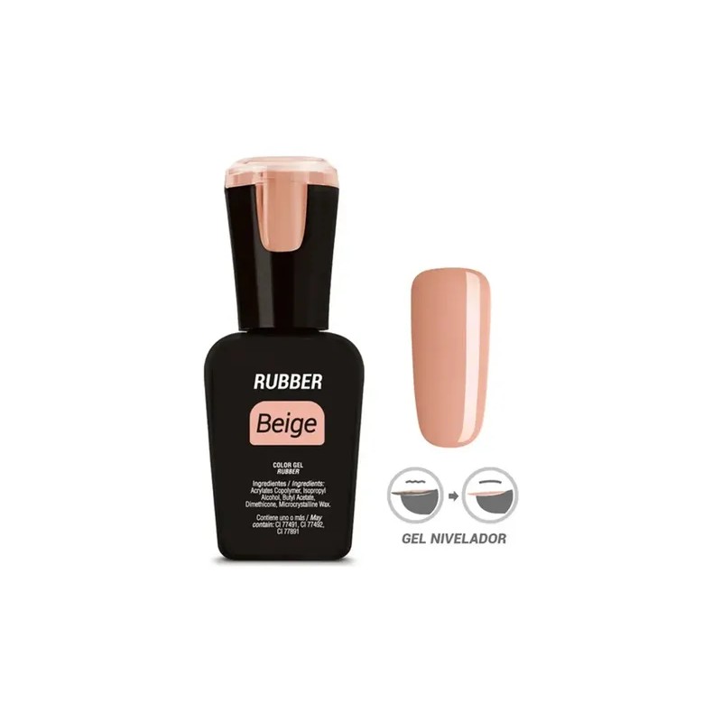 Rubber Organic Nails Pink Beige O Clear De 15ml A