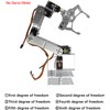 diymore Robotic Arm Kit Silver ROT3U 6DOF Aluminium Robot Arm