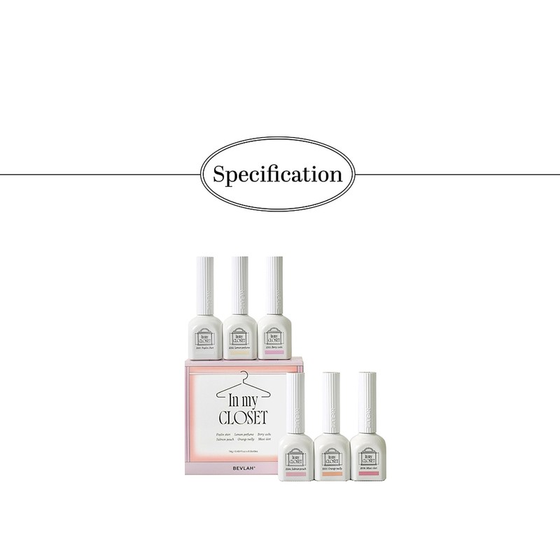 bibla Vibla In My Closet Builder Syrup Gel 6-piece set