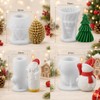 4PCS Moldes de Silicona para ARboles de Navidad,Molde para Velas