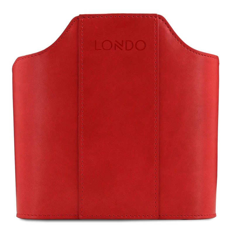 LONDO Leather Remote Control Organizer and Caddy with Tablet Slot
