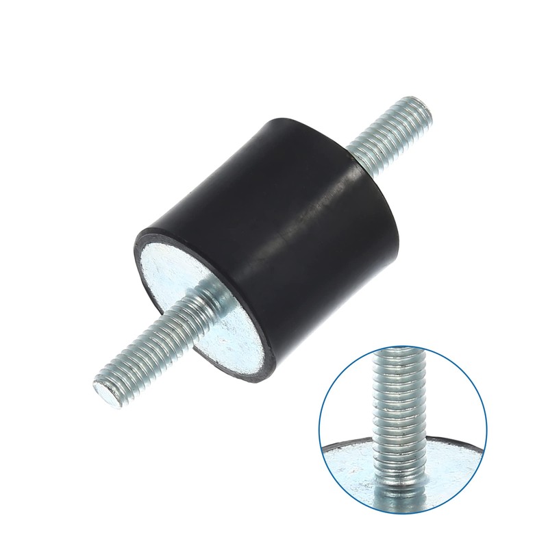 X AUTOHAUX 4pcs M6 Anti Vibration Rubber Isolator Mount 25x25mm