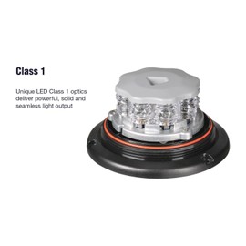 Ultima UT-85254A-2 Eurotech Low Profile Strobe/Rotating Beacon Lighting, Ideal for Safety and Construction Applications, Class 1