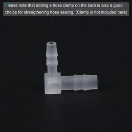 sourcing map Hose Connector 5 mm to 7 mm Diameter Plastic Quick Elbow Coupling Reducer Pack of 2