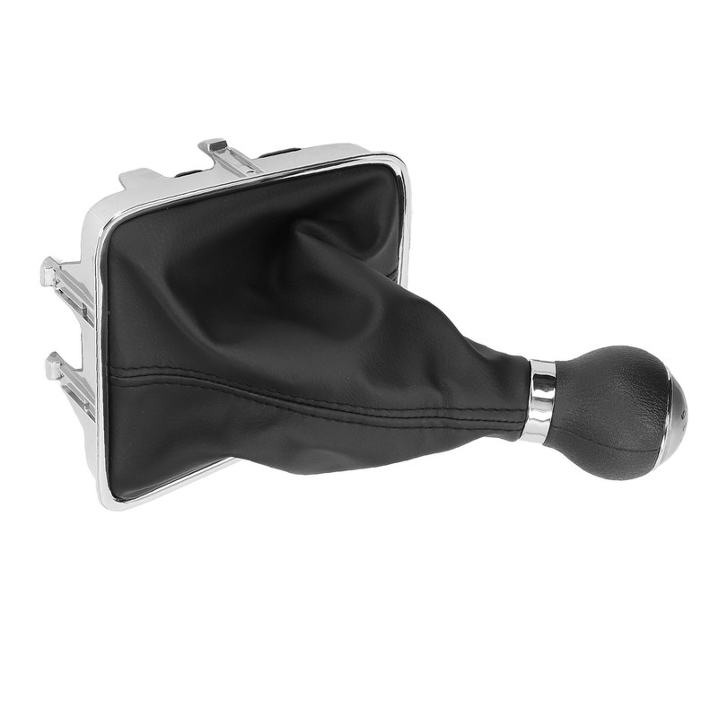 Gear Shift Knob Boot Set 5 Speed PVC Leather Durable
