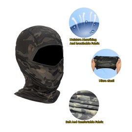 XY3545HS Camo Balaclava Face Mask for Man and Women-Hunting，Skiing，Motorcycle Windproof，UV Protection&Military Training