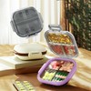 MURRI&MURRDI Pocket Pill Case Box, Pill Dispenser 7 Compartments, Weekly