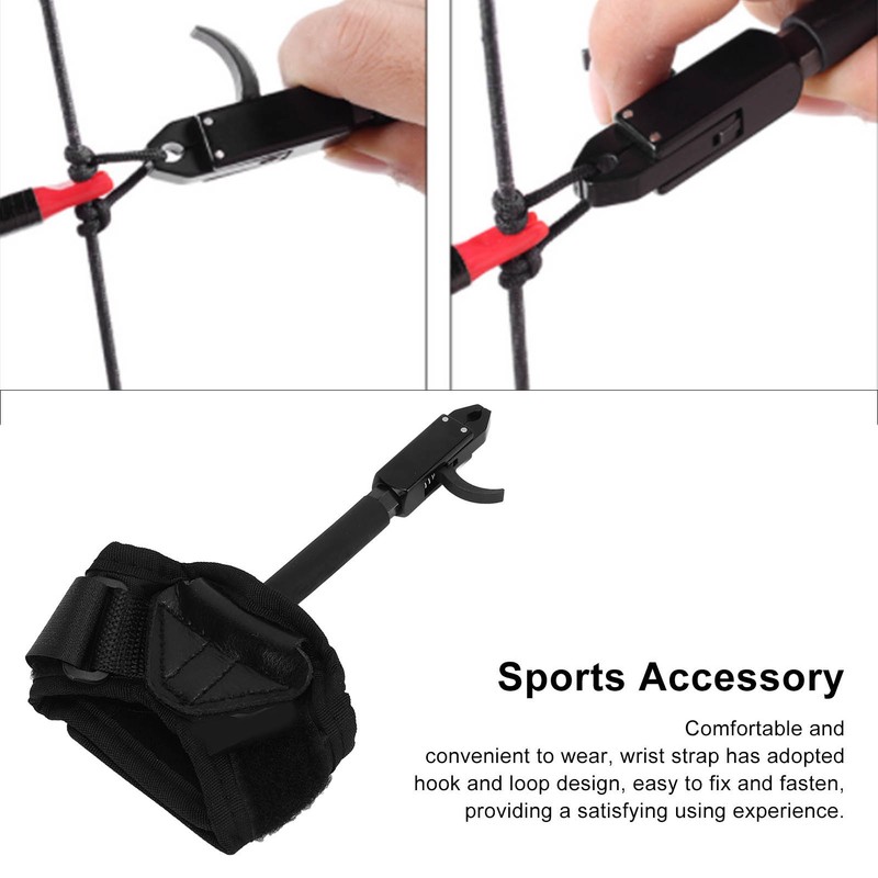 Archery Trigger Release Aids Wrist Strap Bow Trigger 360 Degree