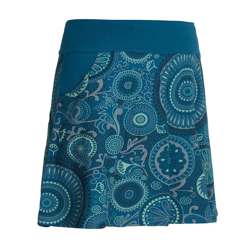 Vishes - Alternative Clothing - Short Women's Cotton Skirt Colourful