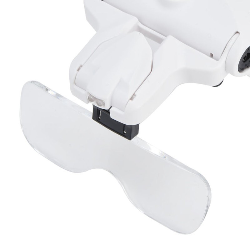 Head Magnifier LED USB Charging Jewelry Magnifying Glass for Painting