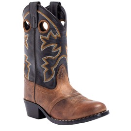 Cody James Boys' Western Boot Round Toe - 41479 5 D Brown