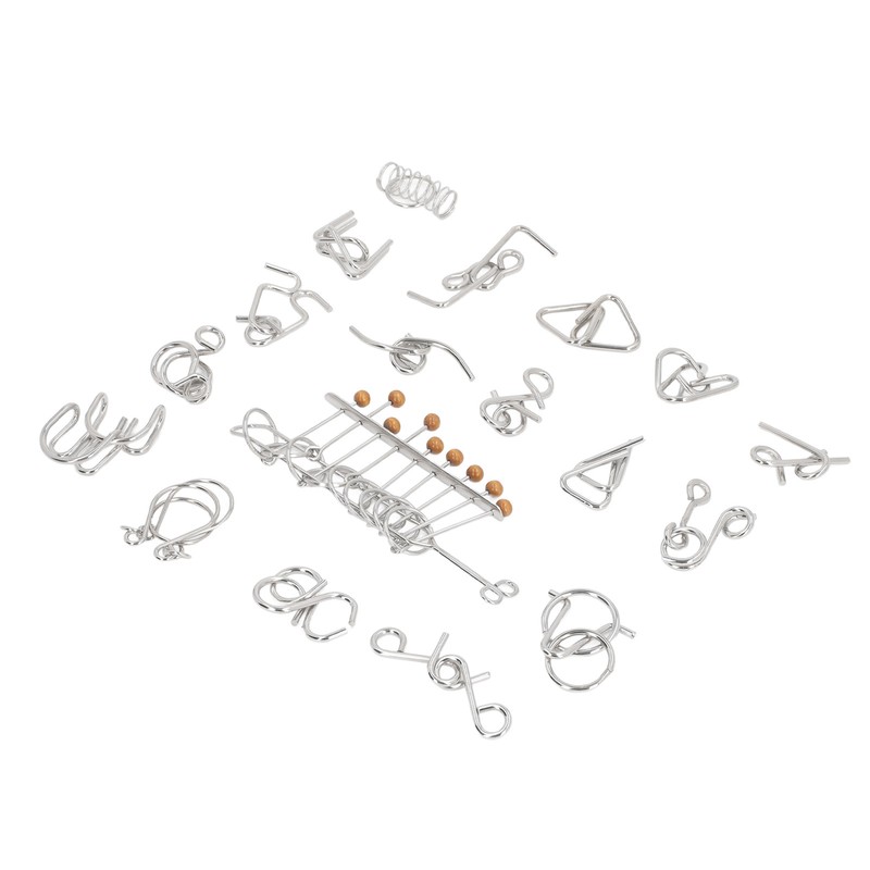 Metal Wire Puzzles Educational Logical Thinking Development Interlock Puzzles Set
