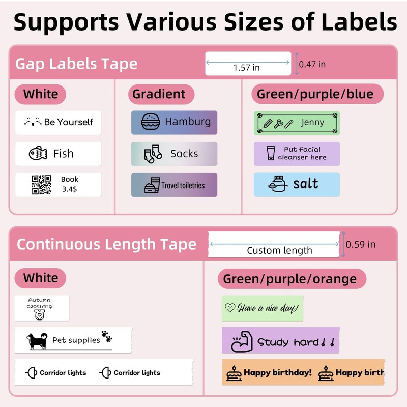 ORGSTA Label Maker, S001 Portable Bluetooth Label Maker Machine with