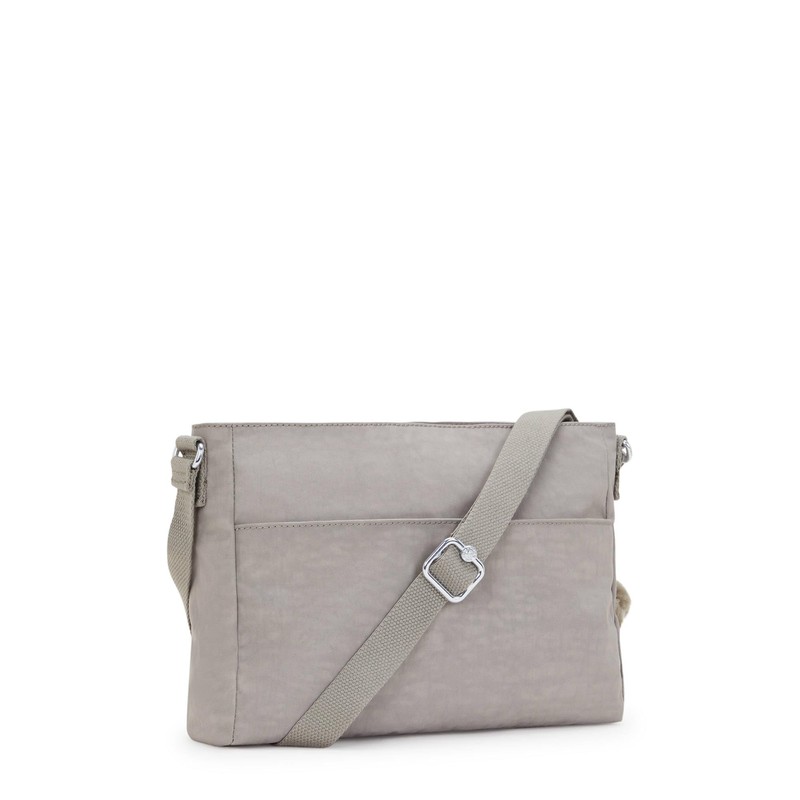 Kipling Damen New Angie Umhängetasche, Grau Gris