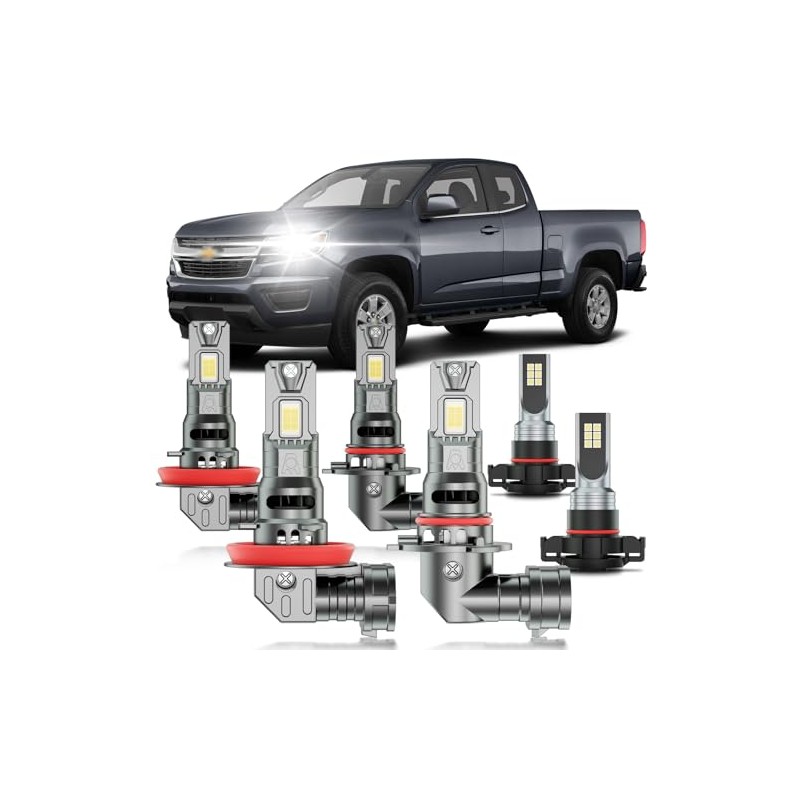 HUOKEDS for Chevy Colorado 2013-2022 Fog Lights Bulbs Combo, 6pcs