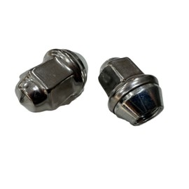 eCustomrim 2-Pack Trailer Wheel Lug and Cap Sets - Stainless Hub Cover With 12 Capped Stainless Steel Lug Nuts For 4.25 Inch Center Hole