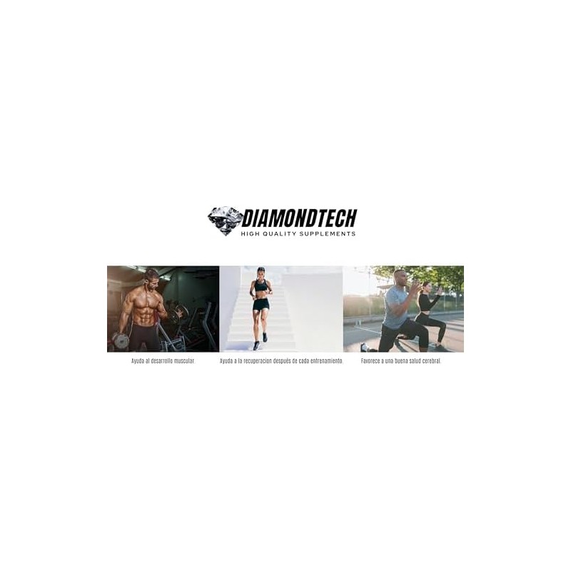 Creatina Monohidratada Black Diamond 400grs 80servicios Diamondtech (NATURAL)