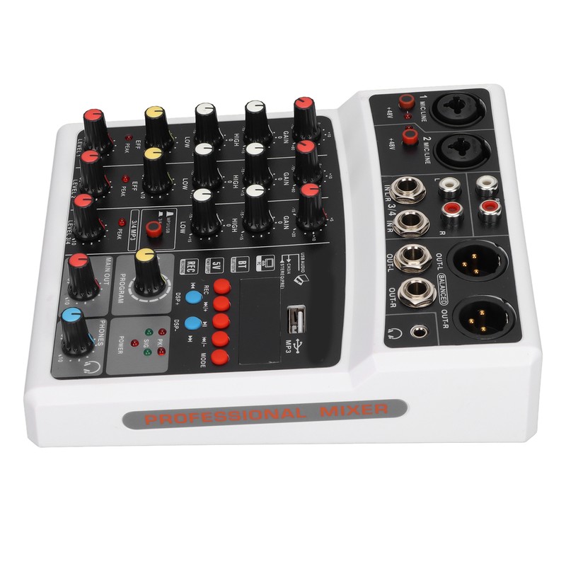 BMG‑04D 4 Channel Mixer 48V Phantom Power Stereo Recording 4